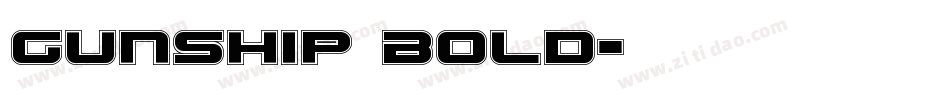 Gunship Bold字体转换